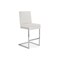 Baxton Studio White Faux Leather Upholstered Stainless Steel Counter Stool, PK2 117-6324 - alternate 5